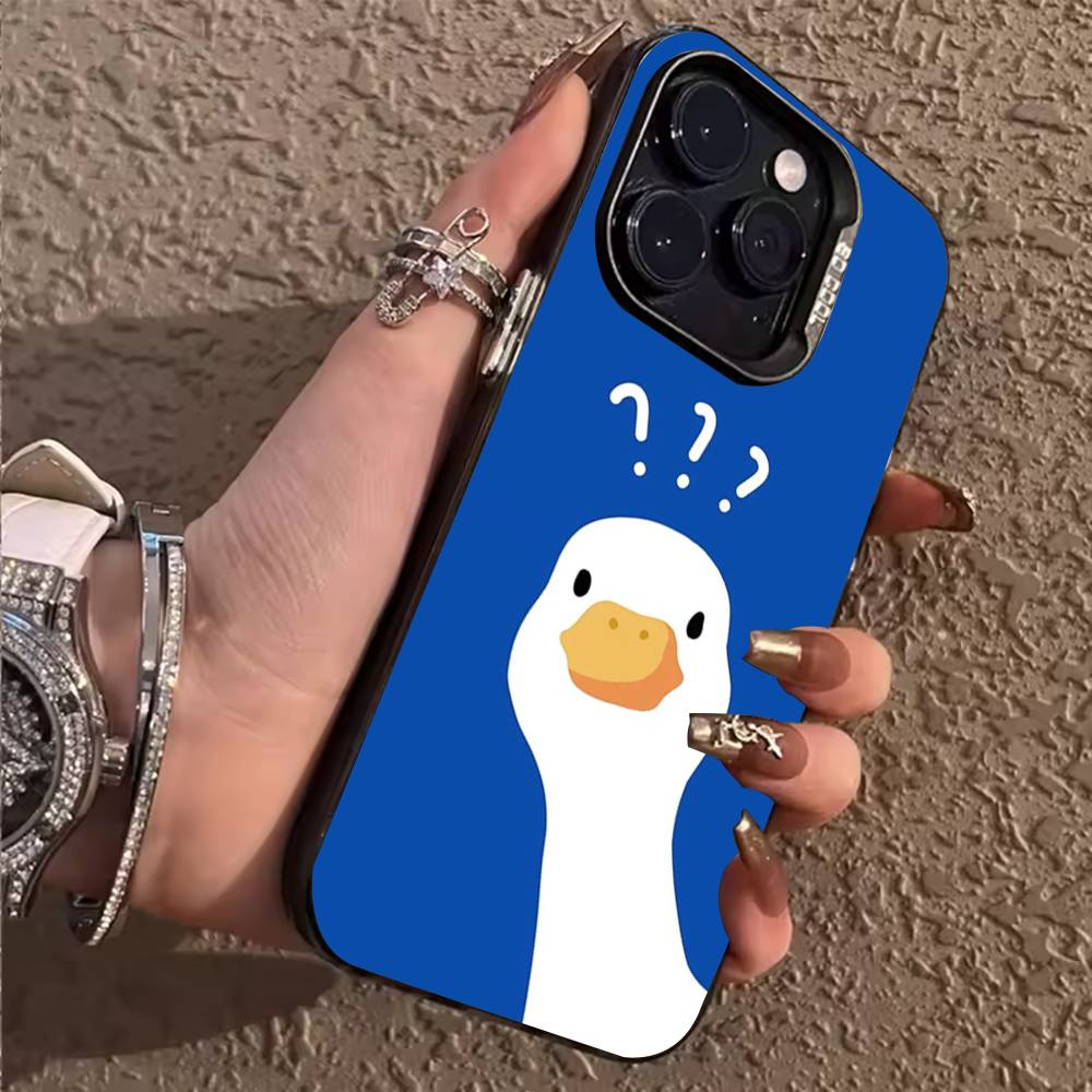 

C-Confused Goose Phone Case for iPhone 17,16,15,14,13,12,11,Pro,X,Xs,Max,Plus Shockproof Cover iPhone16