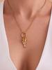 Gold-Plated Stainless Steel Fish Pendant Necklace - Ocean Style Jewelry