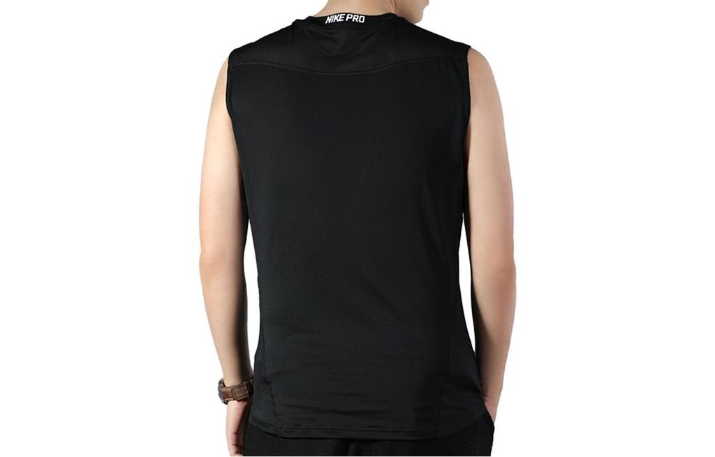 Nike Tank Tops Men's Black Crew Neck Moderate Racerback 838088-010