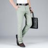 Men's Black Tencel-Modal Business Casual Pants - Loose, Straight, Anti-Wrinkle, Spring/Summer