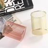 Latest INS Desktop Pen Holder Office School Storage Case Metal Gold Rose Gold Box Desk Pencil Organizer Home Decor Makeup Storage
