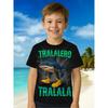 T-shirt Stampata 3D per Bambini Estate Brainrot Squalo con Scarpe per Uso Quotidiano Sport all'Aperto Top Comodi e Divertenti per Bambini