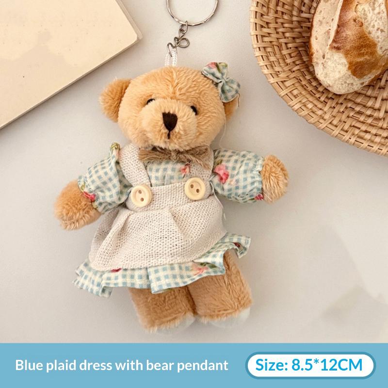 Cartoon Bear Keychain Kawaii Bear Plush Keychain Gift, Little Bear Pendant Bag Charm Accessory Couple Keychain Plush Toy Keyring