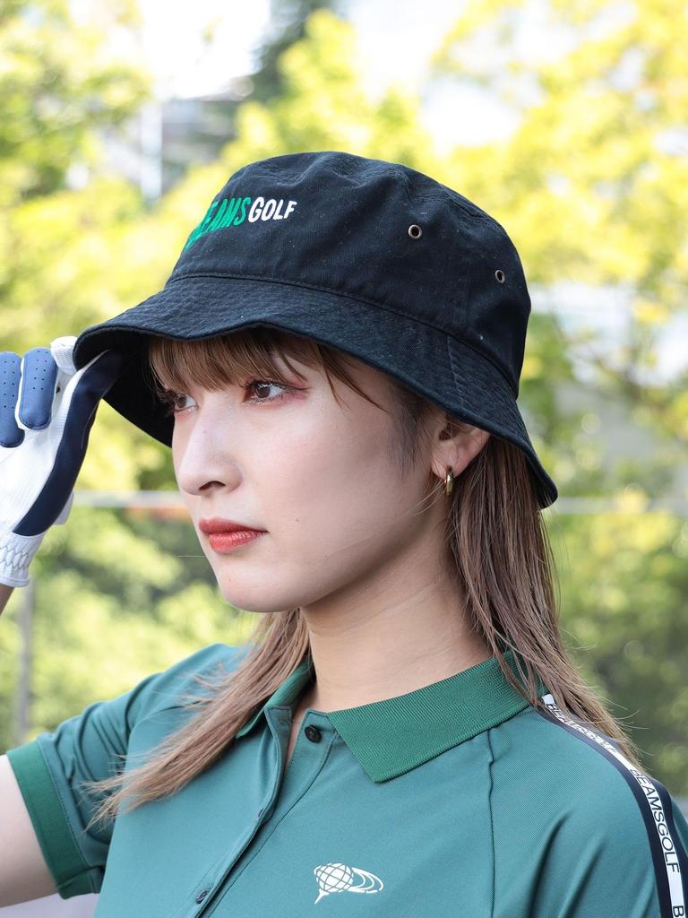 Beams Golf Hat UNISEX Flag Logo Bucket Hat Men's Black S/M 81411038412