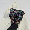 Yogodlns Luxury Women Sequins Wide Strap Shoulder Bag Fashion Shine Casual Crossbody  Bag Female Hip Hop Belt Bags Trend