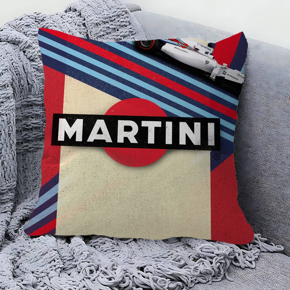Classic Cocktail M-Martini Racing Personalized Pillow Cover Kids Bedroom Wild Party Decor Pillowcase Kid Birthday Shower Gift