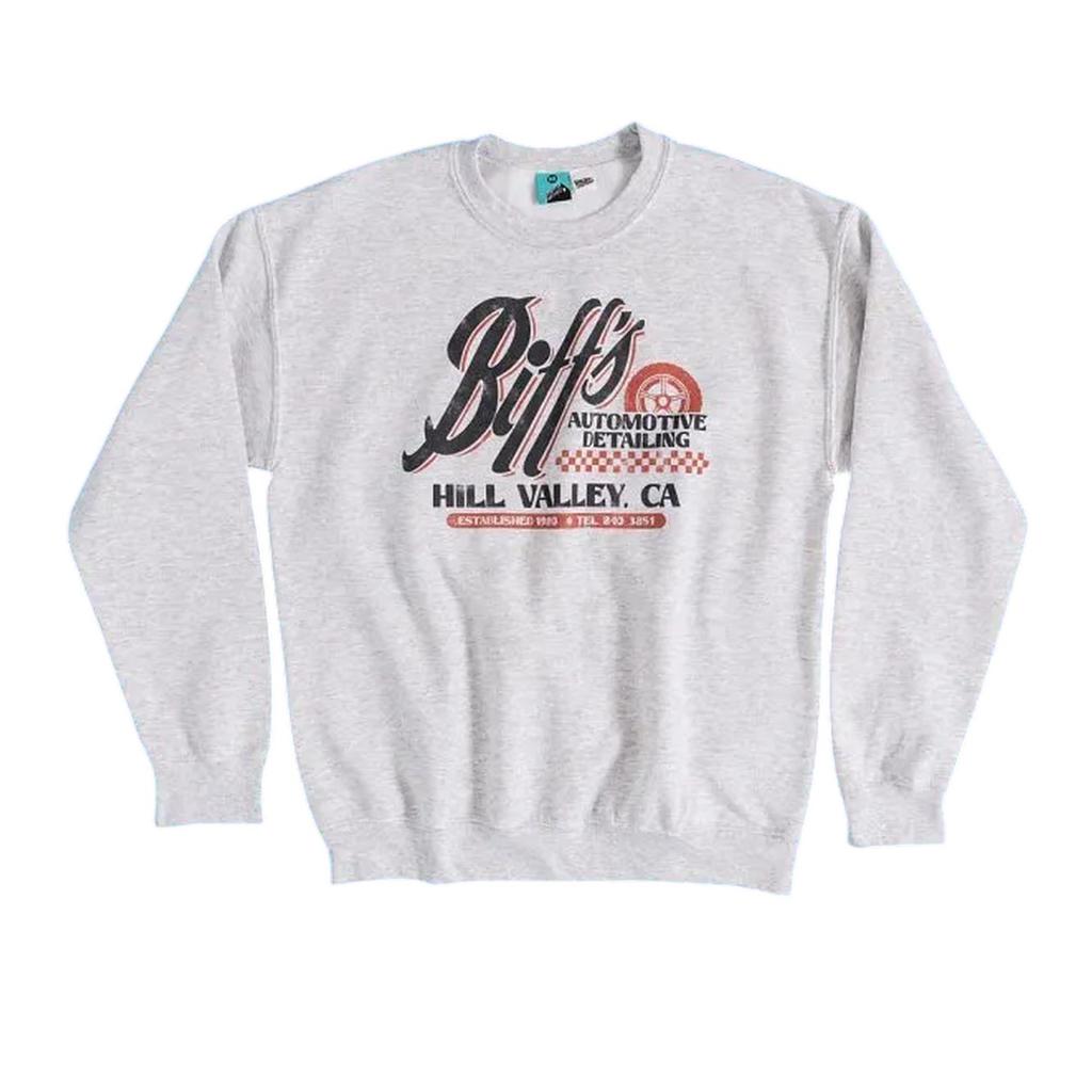 Back To The Future Unisex Adult Biffs Automotive Detailing Sweatshirt