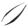 Front Headlight Eyebrow Cover ABS Black Front Headlight Lamp Eyebrow Cover Trim for 5 Series F10 LCI 2014 to 2016