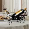 Human Rickshaw Vintage Metal Wine Rack Nostalgic Wine Bottle Rack Wine Bottle Storage Rack Creative for Cabinet Pantry