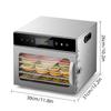 Dehydrators for Food and Jerky with 24H Timer and Light, 6 Drying Racks 800W 30-90℃ Vegetable Fruit Dehydrator with Touchscreen