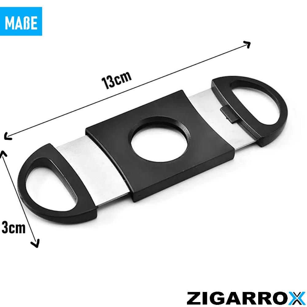 ZIGARROX Zigarrenschneider Zigarrenabschneider Cutter mit Edelstahl Doppelklinge
