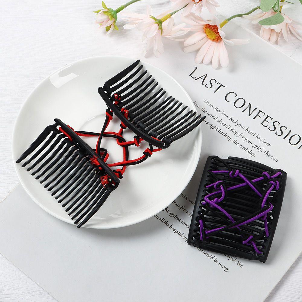Women Changeable Black/Coffee Creative Hair Rope Comb Hair Pin