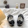 Women's Autumn Lightweight Velcro Mary Jane Sneakers - Thin-soled, Casual Sports, with Inner Height Increase.