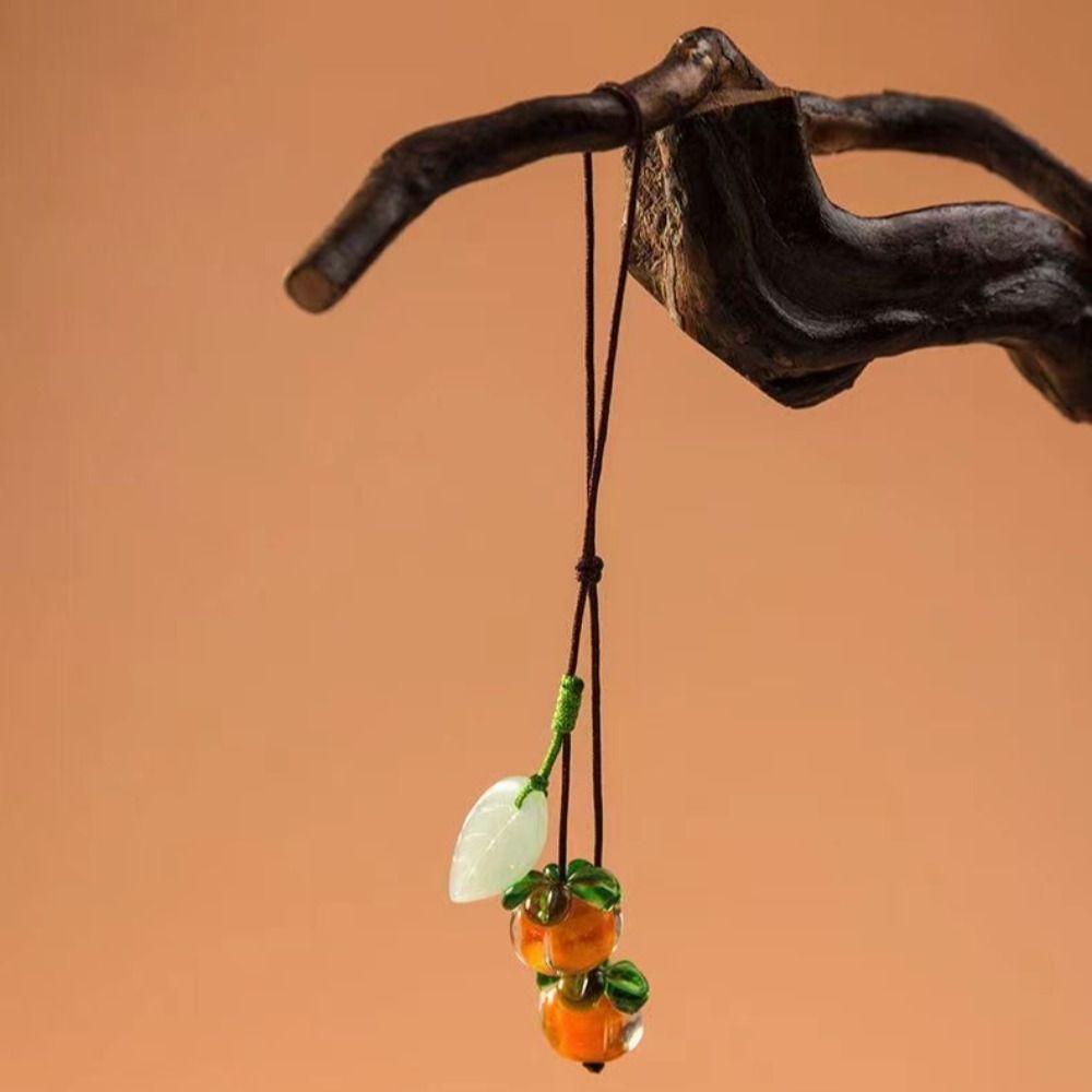 Persimmon Phone Anti-lost Rope Everything Goes Well Phone Case Chain Straps Fashion Phone Lanyard