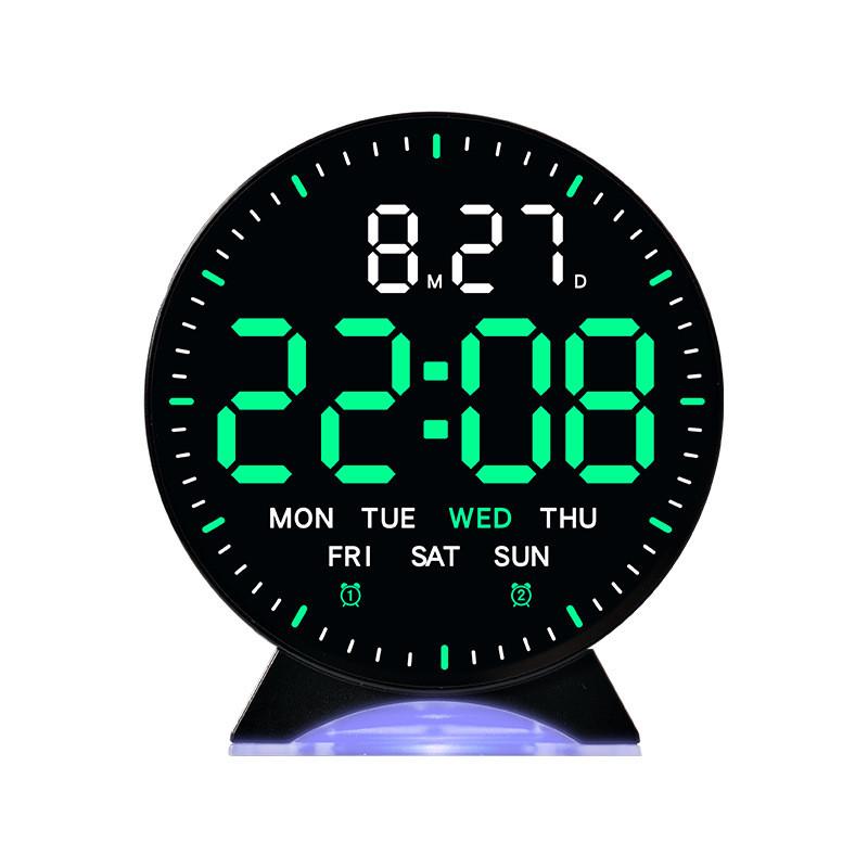 Modern Minimalist Led Alarm Clock With Night Light And Calendar For Bedroom Decor