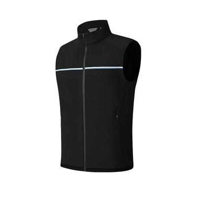Golf Series SS25 Comfortable Sports Sun Protection Stand Collar Vest Men Vests Deep-Black A11M525501F-BK