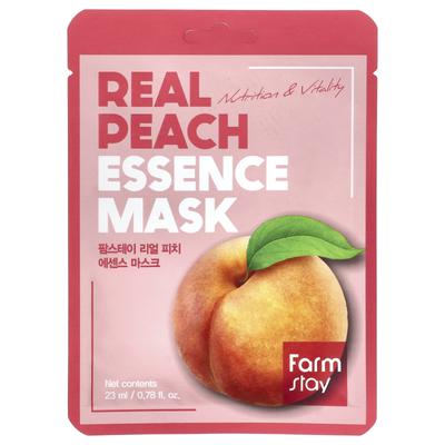 Real Peach Essence Beauty Mask, 1 Sheet, 23Ml(0.78Fl Oz)
