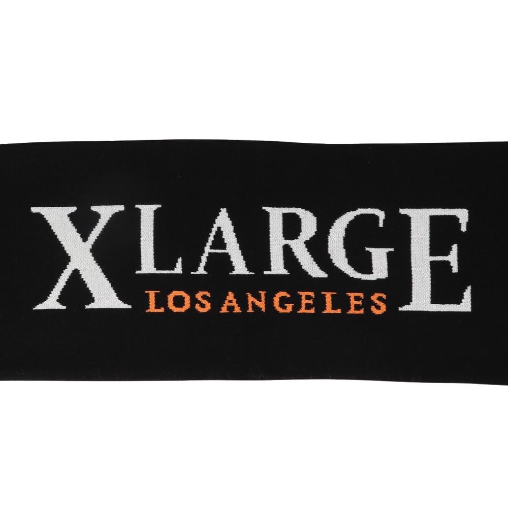 JACQUARD LOGO SCARF BLACK ONE SIZE [Extra Large]