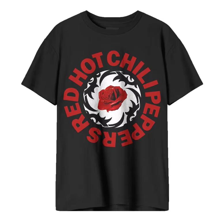 Red Hot Chili Peppers RHCP Band Shirt Unisex Cotton Y2k Popular Unisexs Clothing Womens Summer TShirt HighQuality Fans Gifts