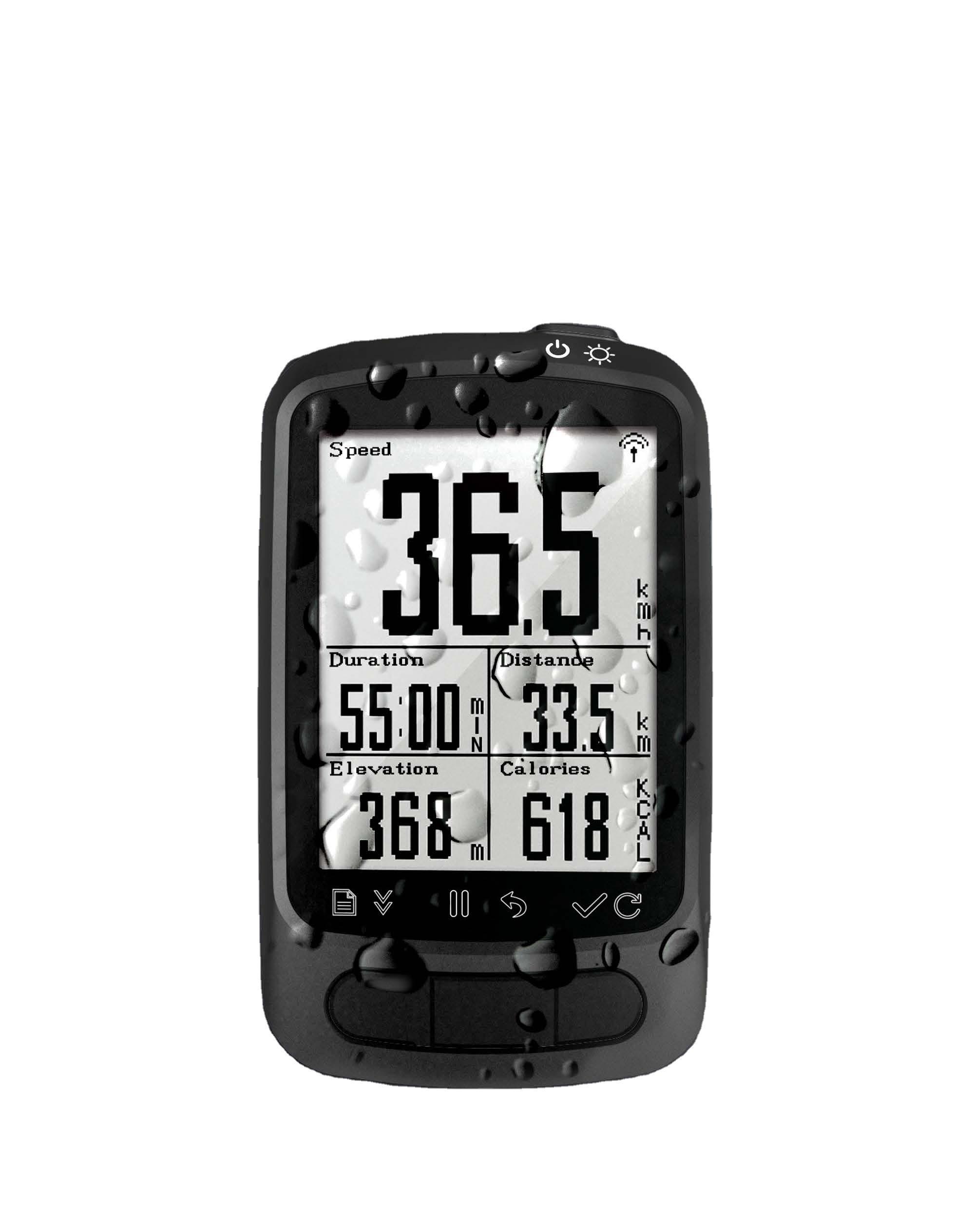Digital GPS Cycle Bike Computer Wireless Speedometer BLE ANT+ Cycling Odometer Speed Cadence Sensor Chileaf CL600 чёрный