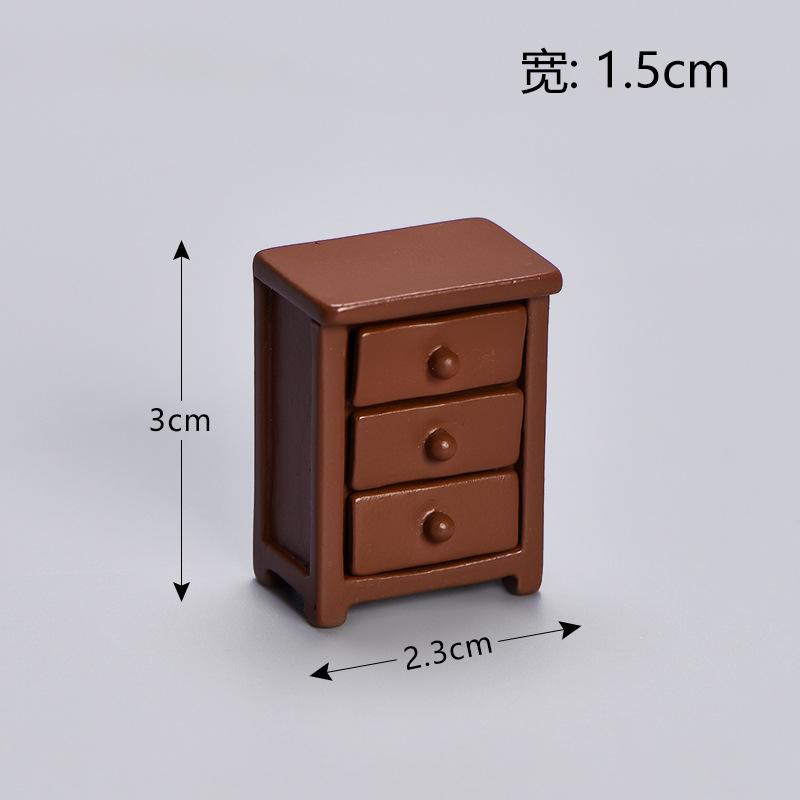 

Simulation Furniture Series Cabinet Micro Landscape Ornament 1pcs коричневый