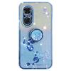 KADEM For Realme C67 4G Cell Phone Case Ring Kickstand Gradient Glitter TPU Cover