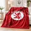 Middlesbrough Printed Flannel Blanket Warm Comfort Bed Throw For Indoor Home Decoration