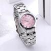Elegant Dames Quartz Horloge Lichtgevend Waterdicht Roestvrijstalen Band Eenvoudig Casual Dames Zakelijk Polshorloge