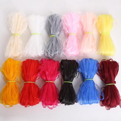 20Yard/roll 3mm Organza Ribbon Gift Wrapping Decoration Christmas Ribbons