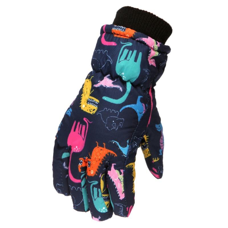Winter Ski Gloves for Children Non-slip Thermal Gloves for Boy Girl Snowboard Windproof Outdoor Kids Mitten Cycling Gloves