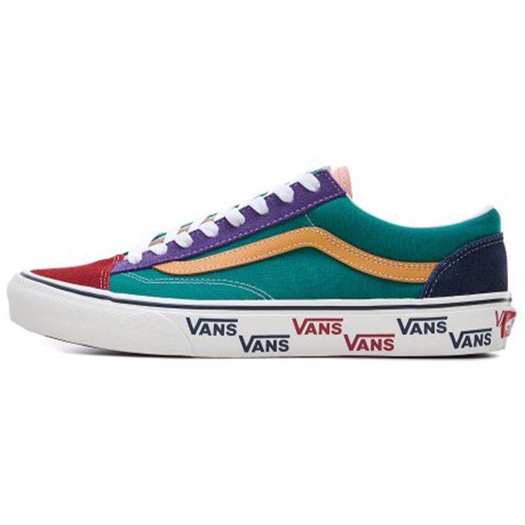 

Vans Кеды унисекс Style 36 Retro Casual с низким верхом для скейтбординга, красно-сине-зеленые VN0A54F66T6 36