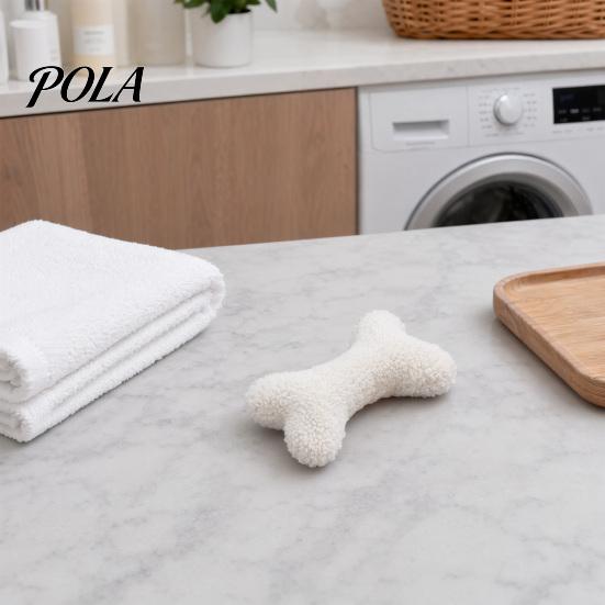 Plush Dog Chew Toy Squeaky Bone Toy, Soft Lamb Wool Chewing with Built-in Sound, Washable Interactive Fetch for Small Medium Dogs, Bite-Resistant
