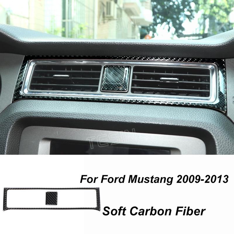 TESIN Autocolante de acoperire pentru decorațiuni interioare din fibră de carbon pentru Ford Mustang 2009 2010 2011 2012 2013 2014 Exterior