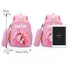 Kids Backpack Pencil Case Set Cute Cartoon Unicorn School Bag Lightweight Waterproof Spine Protection Large Capacity Bookbag