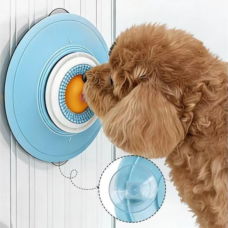 Pet Lick-and-swallow Tray - Suitable for Both Cats and Dogs. Slow Food and Teeth-cleaning Toy. Anti-tip Design. Lick and Play Tray.