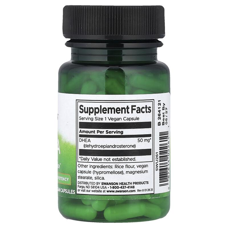 DHEA, Higher Potency , 50 Mg, 120 Vegan Capsules