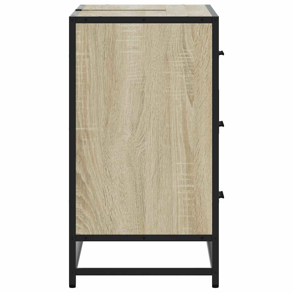 Washbasin Cabinet in Sonoma Oak 80 x 33 x 60 cm Particleboard