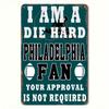 Philadelphia Eagles Vintage Metal Sign 8x12 Inch Football Team Decor Rustic Tin Art