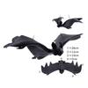 4Pcs Scary Realistic Bat Hanging Ornament Wall Hanging Decorations For Garden Window Display Halloween Celebration