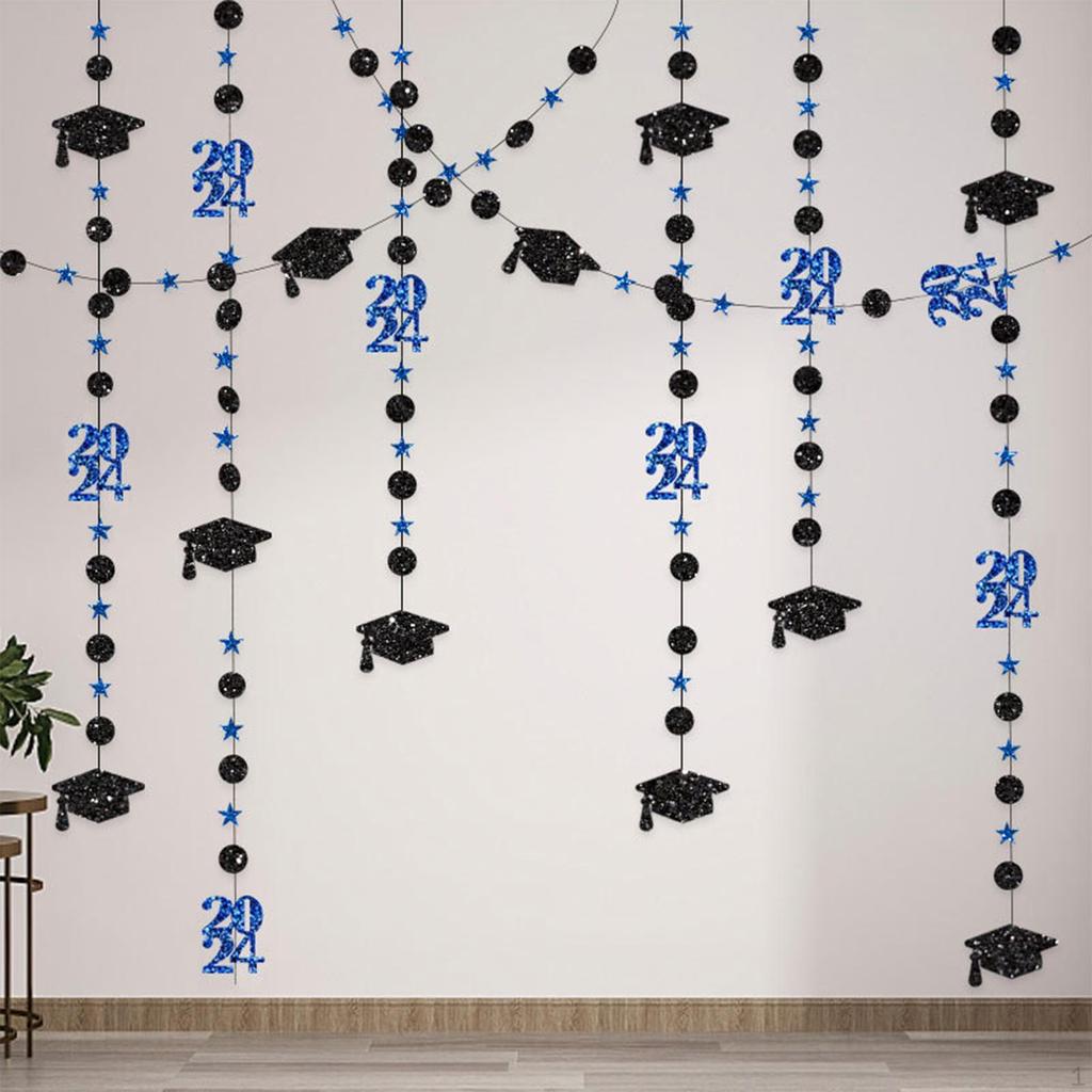 Elegant Graduation Cap Garland Set for Party Decor