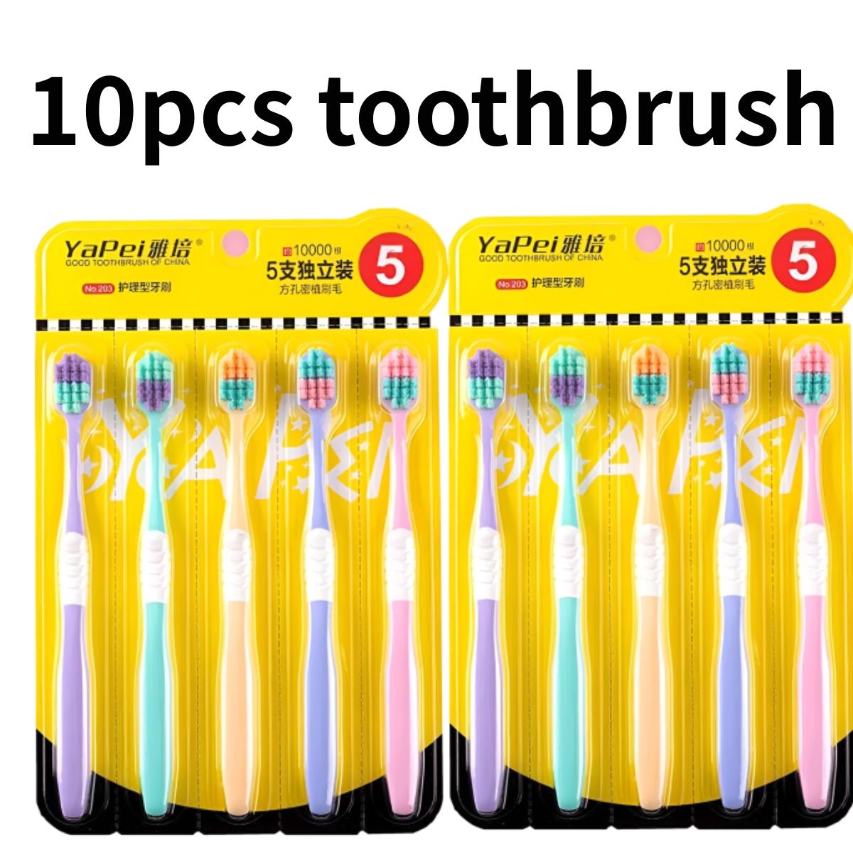 

10/20/30/40 шт. Ультрамягкая зубная щетка для глубокой чистки зубов, портативная дорожная, для ухода за полостью рта