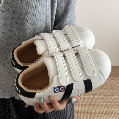 Shell head Velcro dámské podzimní nové silně podrážkové zvyšující všestranné sportovní a volnočasové boty s velkou špičkou