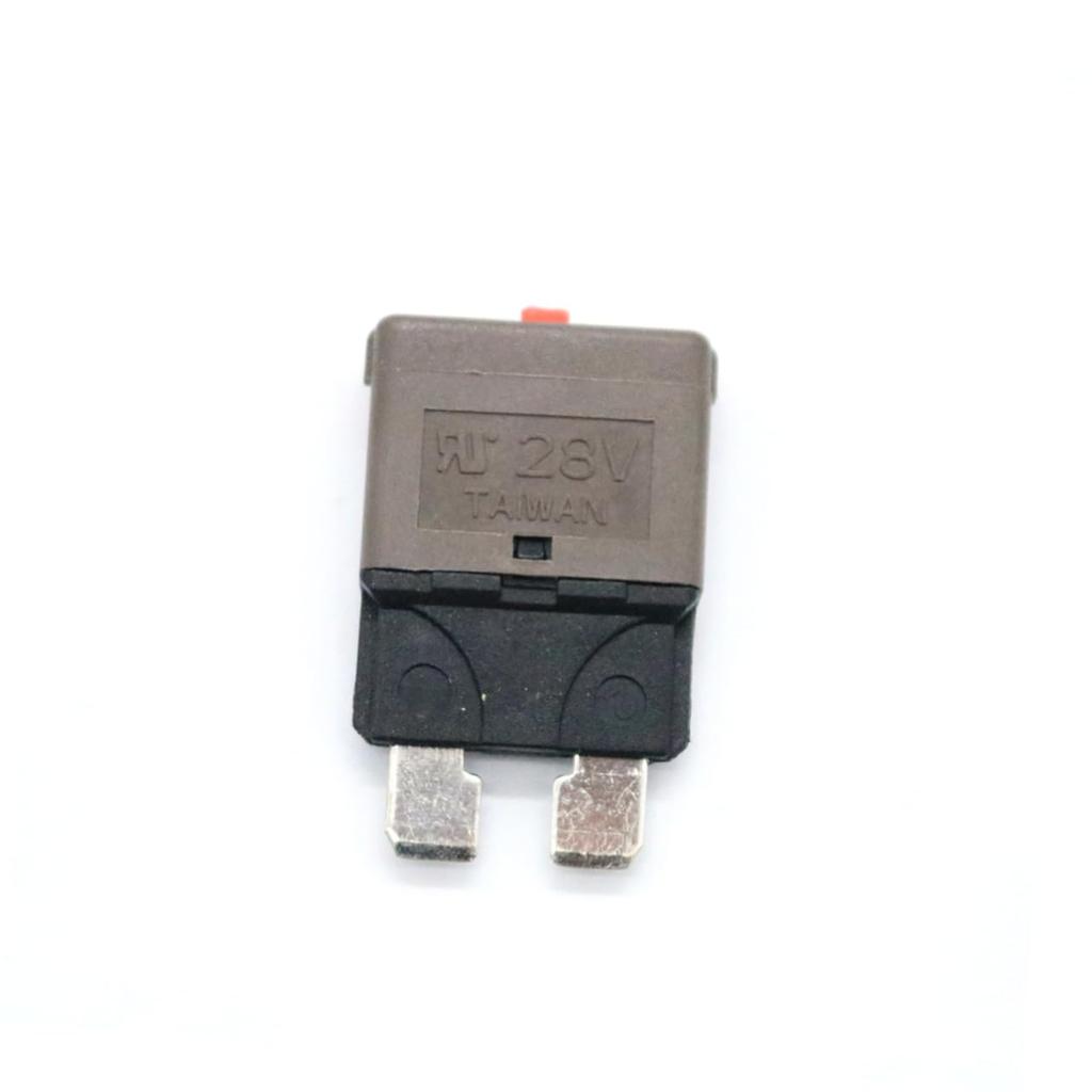 LALADEFIEE 7.5 Amp Resettable Fuse Mini Breaker Fuse Resettable Car Fuse 7.5 Amp Mini Breaker Fuse Brown