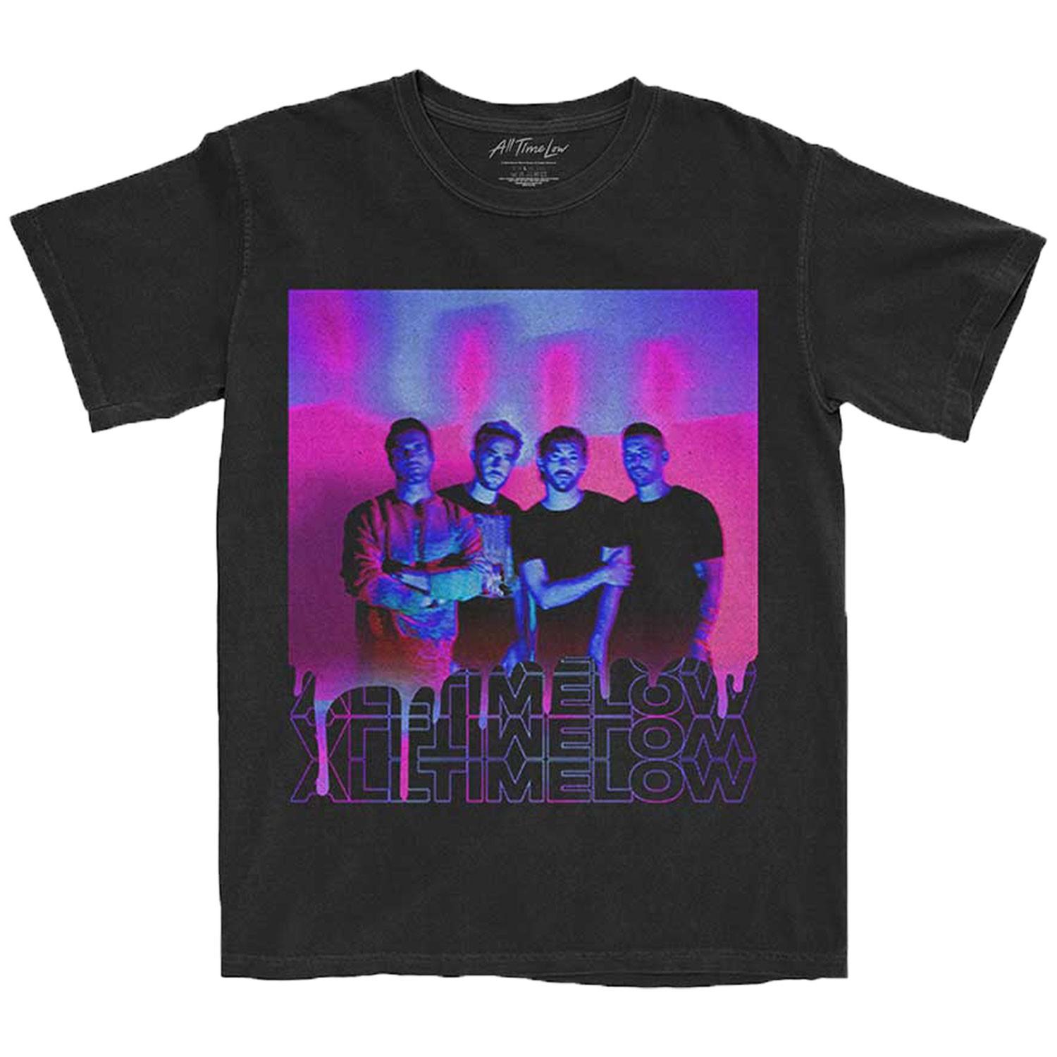Men s All Time Low Blurry Monster T-shirt Medium Black L