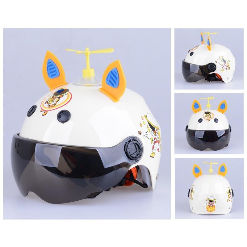 Children s Half Helmet Electric Vehicle Anti-fog Helmet Summer Full Helmet Boys and Girls Elementary School Helmet One size fits all
