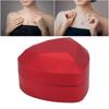 LED Light Pendant Necklace Box Large Capacity Soft Lining Hrt Shaped LED Pendant Box Jewelry Gift Box for Valentine's Day Anniversary Wedding