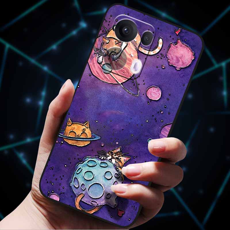 3D Flowers Emboss Fundas For OPPO Reno 13 Reno13 Pro 13F 5G Case Soft Silicone Phone Case for OPPO Reno13 Pro Back Cover Coque