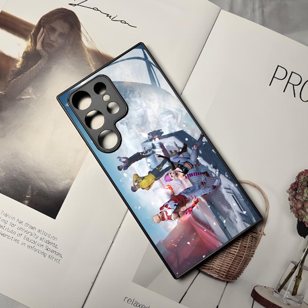 Free Fire Game Phone Case For Samsung Galaxy S25 S24 S23 S22 S20 S21 Note20 Edge Ultra Plus Fe Colored Silver Cover