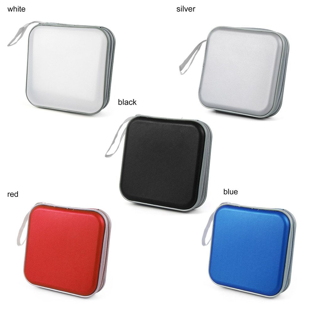 40 Disc Bags Hard Box Wallet Album Double-side Organizer Storage Sleeve CD DVD Case