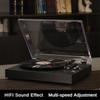 Wooden Vinyl Anti Slip Turntable Record Player Desktop Household Phonograph Bluetooth Built-in Horn Speaker New 420*320*105mm